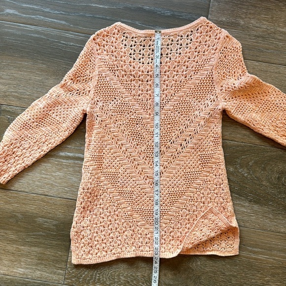 Chico’s open weave 100% cotton sweater size small - Picture 7 of 9